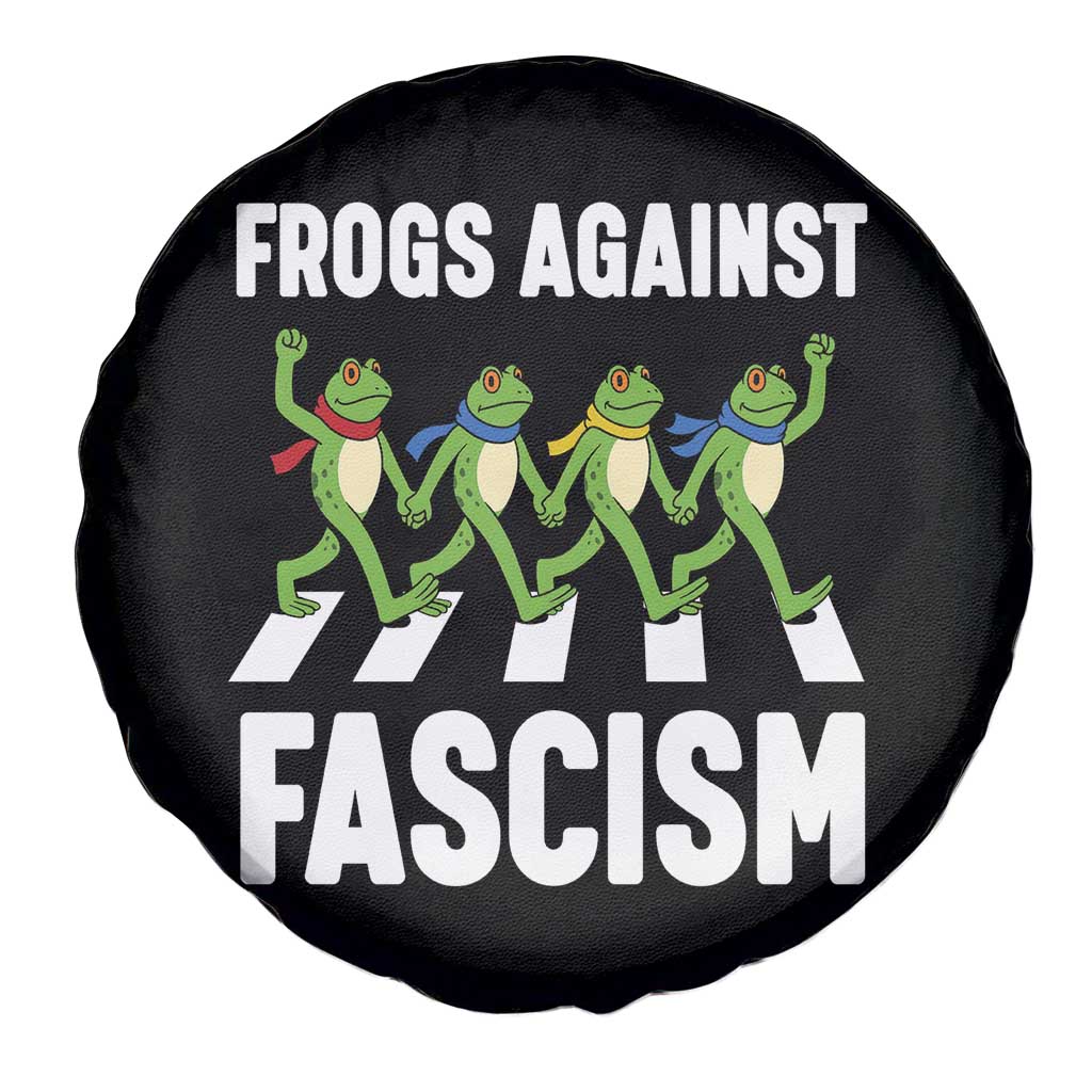 Walking Frog Against Fascism Spare Tire Cover Frogs Band Resistance Protest - Wonder Print Shop