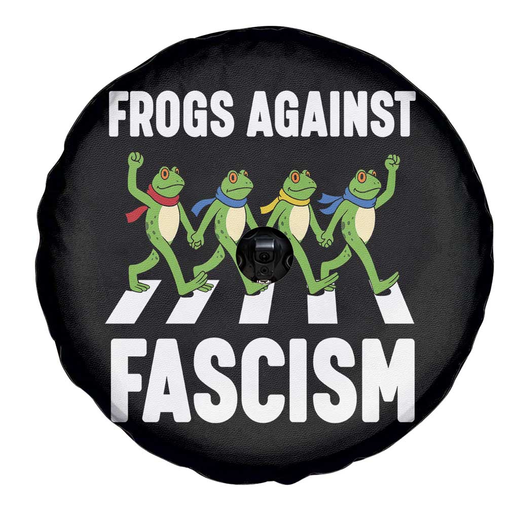 Walking Frog Against Fascism Spare Tire Cover Frogs Band Resistance Protest - Wonder Print Shop