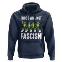 Walking Frog Against Fascism Hoodie Frogs Band Resistance Protest - Wonder Print Shop