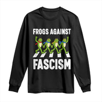 Walking Frog Against Fascism Long Sleeve Shirt Frogs Band Resistance Protest - Wonder Print Shop