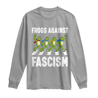 Walking Frog Against Fascism Long Sleeve Shirt Frogs Band Resistance Protest - Wonder Print Shop