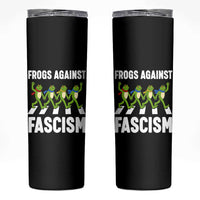 Walking Frog Against Fascism Skinny Tumbler Frogs Band Resistance Protest - Wonder Print Shop