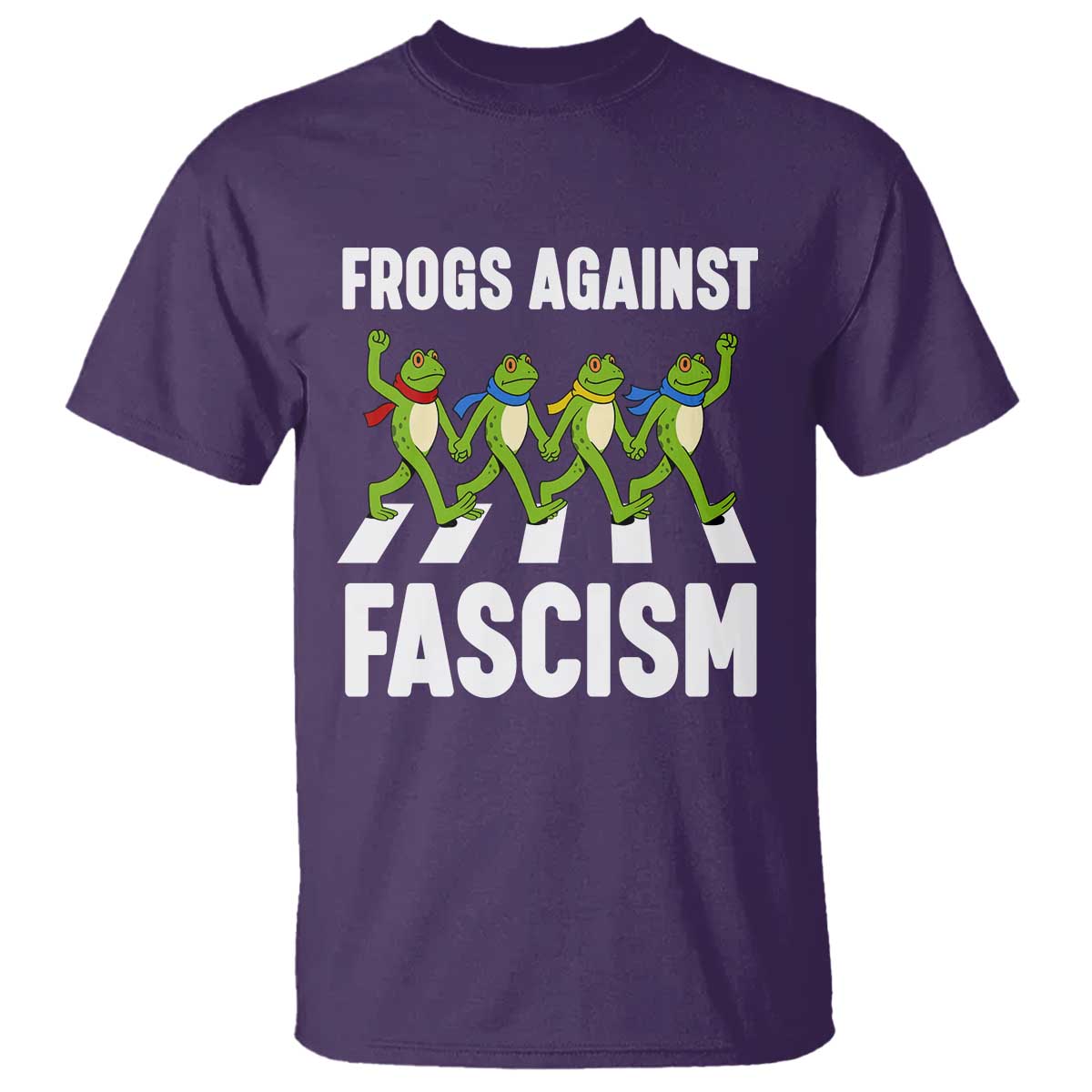 Walking Frog Against Fascism T Shirt Frogs Band Resistance Protest - Wonder Print Shop