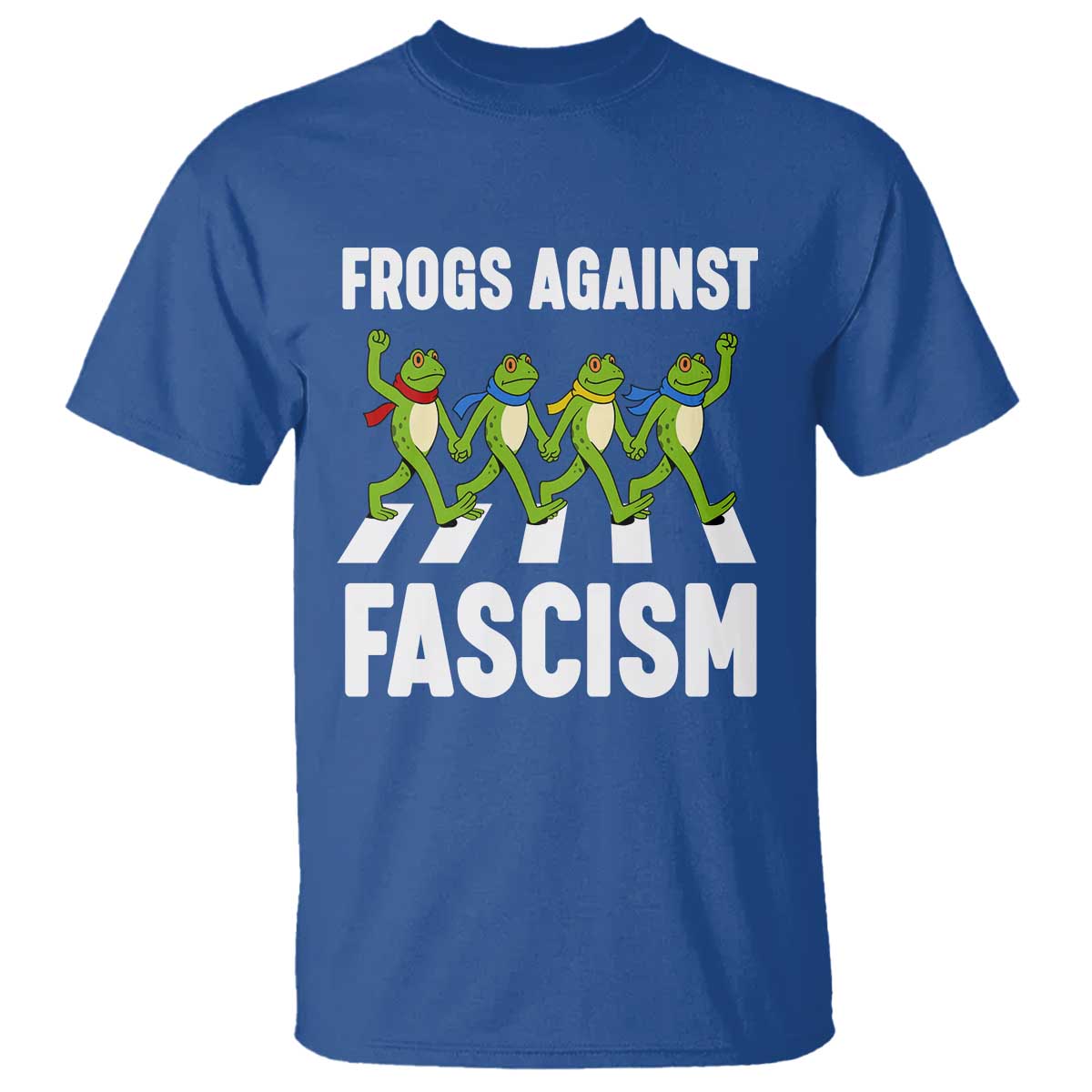 Walking Frog Against Fascism T Shirt Frogs Band Resistance Protest - Wonder Print Shop