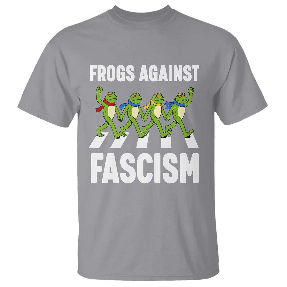 Walking Frog Against Fascism T Shirt Frogs Band Resistance Protest - Wonder Print Shop