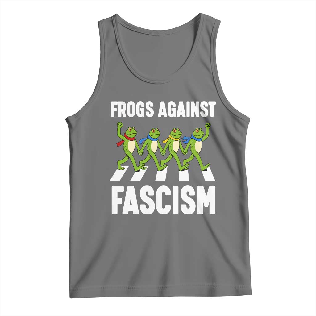 Walking Frog Against Fascism Tank Top Frogs Band Resistance Protest - Wonder Print Shop