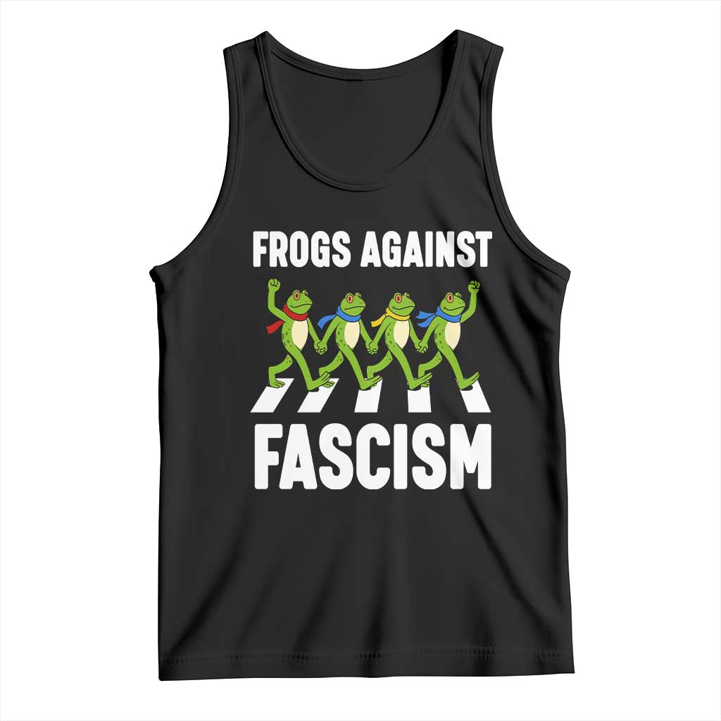 Walking Frog Against Fascism Tank Top Frogs Band Resistance Protest - Wonder Print Shop