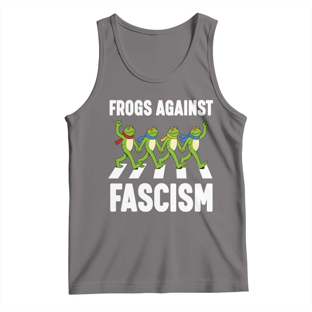 Walking Frog Against Fascism Tank Top Frogs Band Resistance Protest - Wonder Print Shop