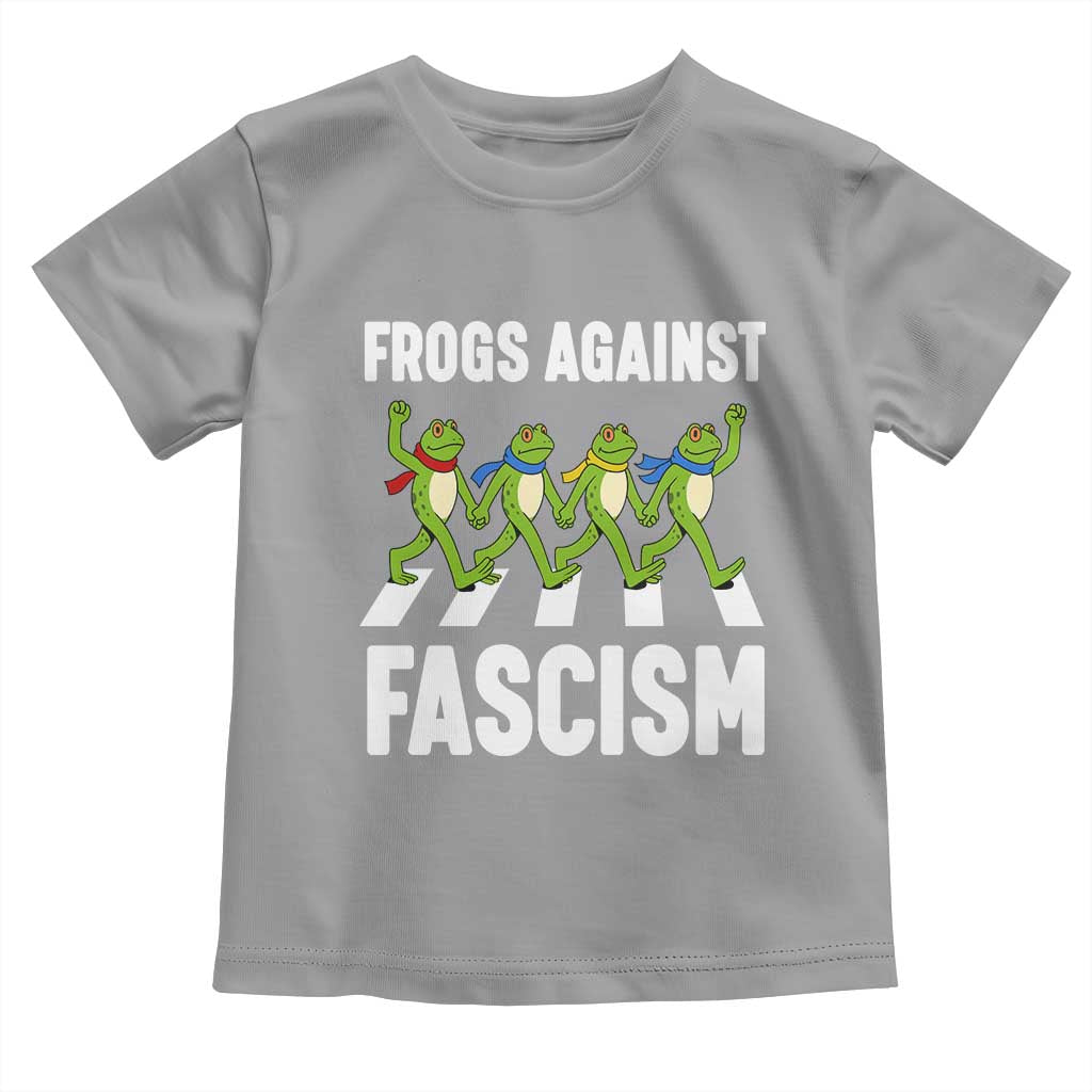 Walking Frog Against Fascism Toddler T Shirt Frogs Band Resistance Protest - Wonder Print Shop