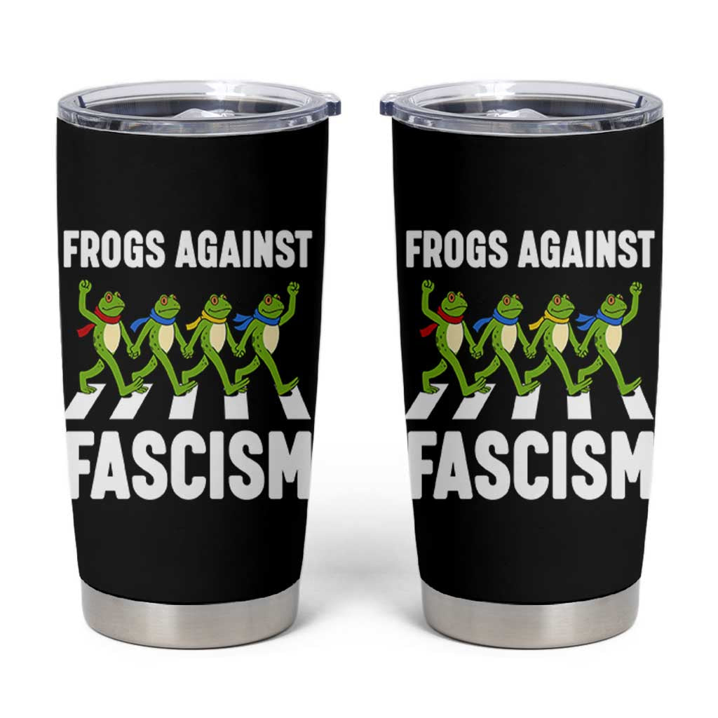 Walking Frog Against Fascism Tumbler Cup Frogs Band Resistance Protest - Wonder Print Shop