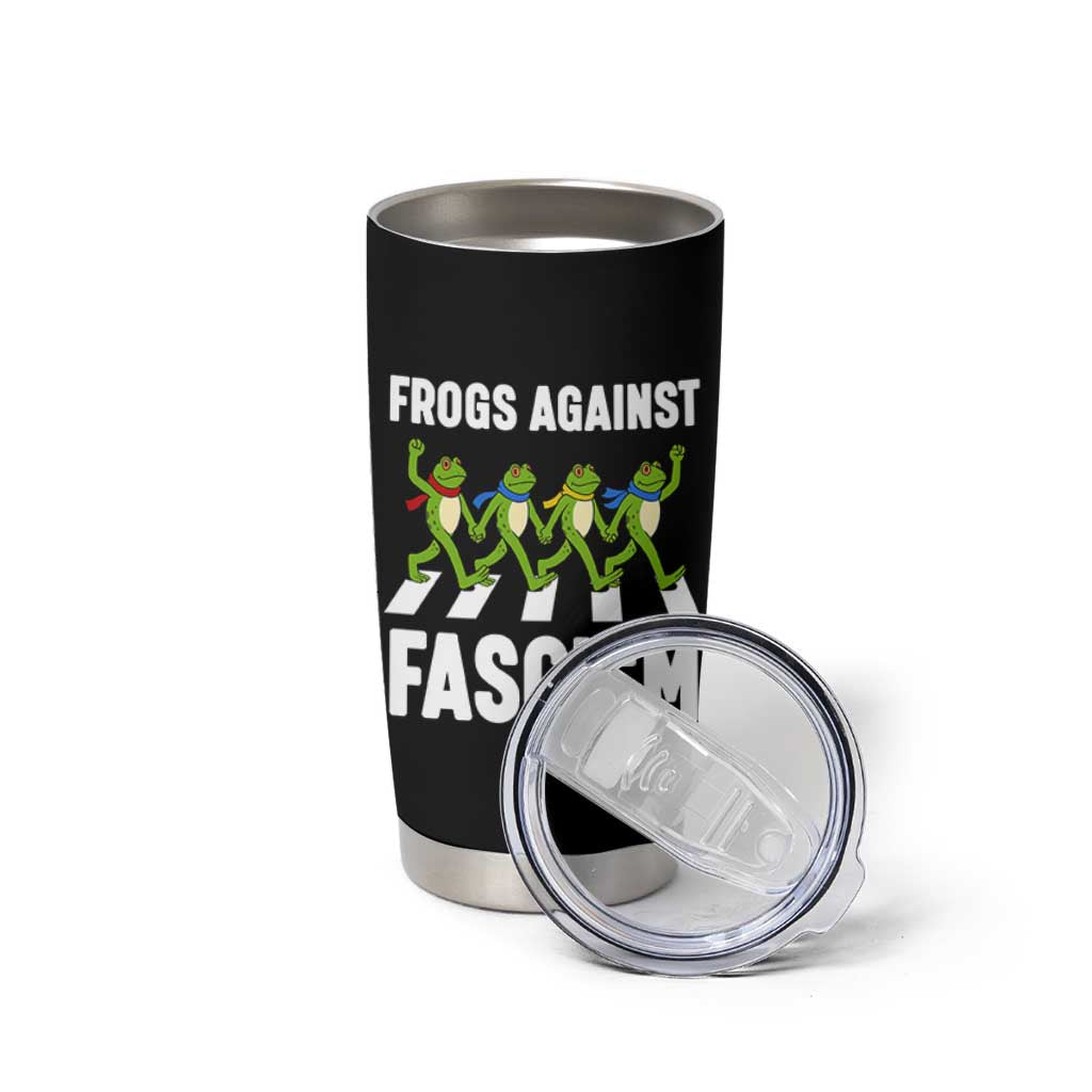 Walking Frog Against Fascism Tumbler Cup Frogs Band Resistance Protest - Wonder Print Shop