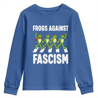 Walking Frog Against Fascism Youth Sweatshirt Frogs Band Resistance Protest - Wonder Print Shop