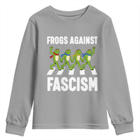 Walking Frog Against Fascism Youth Sweatshirt Frogs Band Resistance Protest - Wonder Print Shop