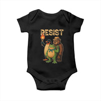 Resist Social Club 2025 Baby Onesie Bear Penguin Frog Protest Unity for Social Justice - Wonder Print Shop