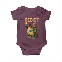 Resist Social Club 2025 Baby Onesie Bear Penguin Frog Protest Unity for Social Justice - Wonder Print Shop