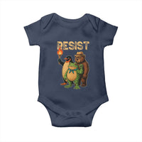 Resist Social Club 2025 Baby Onesie Bear Penguin Frog Protest Unity for Social Justice - Wonder Print Shop