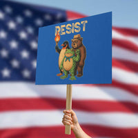 Resist Social Club 2025 Protest Sign Bear Penguin Frog Protest Unity for Social Justice - Wonder Print Shop