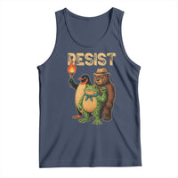 Resist Social Club 2025 Tank Top Bear Penguin Frog Protest Unity for Social Justice - Wonder Print Shop
