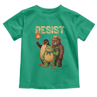 Resist Social Club 2025 Toddler T Shirt Bear Penguin Frog Protest Unity for Social Justice - Wonder Print Shop