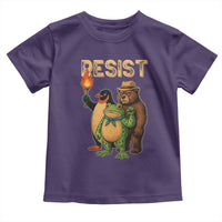 Resist Social Club 2025 Toddler T Shirt Bear Penguin Frog Protest Unity for Social Justice - Wonder Print Shop