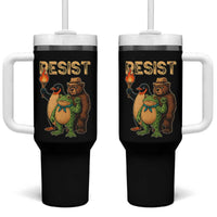 Resist Social Club 2025 Tumbler With Handle Bear Penguin Frog Protest Unity for Social Justice - Wonder Print Shop