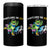 Portland On Ice 2025 4 in 1 Can Cooler Tumbler Resist Frog and Inflatable Animals Protest Sarcastic Politics - Wonder Print Shop