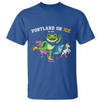 Portland On Ice 2025 T Shirt Resist Frog and Inflatable Animals Protest Sarcastic Politics - Wonder Print Shop