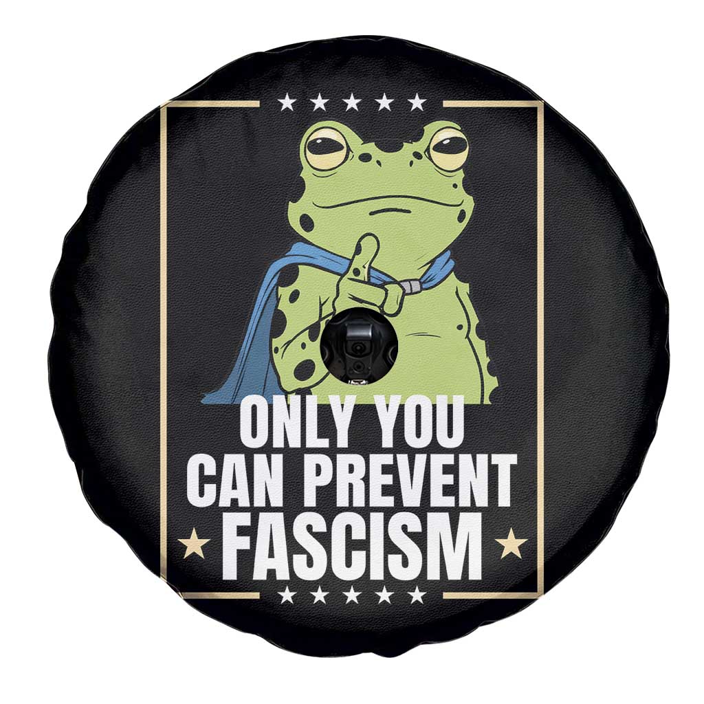 Only You Can Prevent Fascism Patriotic Frog Spare Tire Cover Resist Protest Poster - Wonder Print Shop