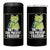 Only You Can Prevent Fascism Patriotic Frog 4 in 1 Can Cooler Tumbler Resist Protest Poster - Wonder Print Shop