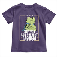 Only You Can Prevent Fascism Patriotic Frog Toddler T Shirt Resist Protest Poster - Wonder Print Shop