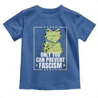 Only You Can Prevent Fascism Patriotic Frog Toddler T Shirt Resist Protest Poster - Wonder Print Shop