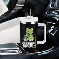 Only You Can Prevent Fascism Patriotic Frog Tumbler With Handle Resist Protest Poster - Wonder Print Shop