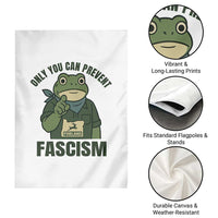 Only You Can Prevent Fascism Portland Frog Garden Flag Resist Protest Forest Ranger - Wonder Print Shop