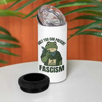 Only You Can Prevent Fascism Portland Frog 4 in 1 Can Cooler Tumbler Resist Protest Forest Ranger - Wonder Print Shop