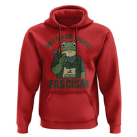 Only You Can Prevent Fascism Portland Frog Hoodie Resist Protest Forest Ranger - Wonder Print Shop