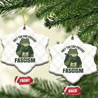 Only You Can Prevent Fascism Portland Frog Ceramic Ornament Resist Protest Forest Ranger - Wonder Print Shop