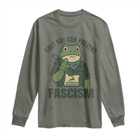 Only You Can Prevent Fascism Portland Frog Long Sleeve Shirt Resist Protest Forest Ranger - Wonder Print Shop