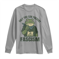 Only You Can Prevent Fascism Portland Frog Long Sleeve Shirt Resist Protest Forest Ranger - Wonder Print Shop