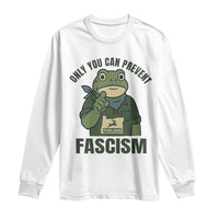 Only You Can Prevent Fascism Portland Frog Long Sleeve Shirt Resist Protest Forest Ranger - Wonder Print Shop