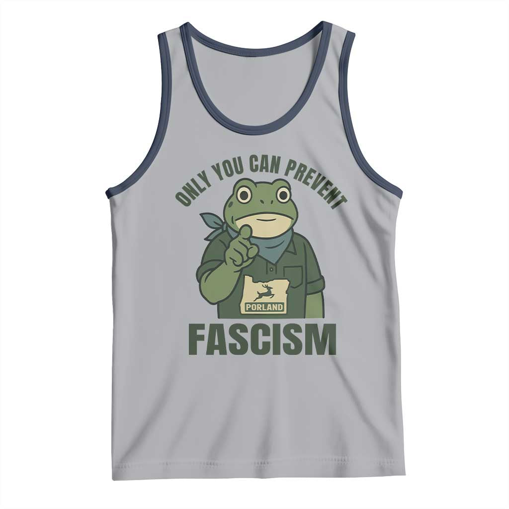 Only You Can Prevent Fascism Portland Frog Tank Top Resist Protest Forest Ranger - Wonder Print Shop