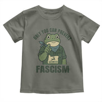 Only You Can Prevent Fascism Portland Frog Toddler T Shirt Resist Protest Forest Ranger - Wonder Print Shop