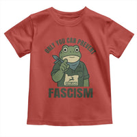 Only You Can Prevent Fascism Portland Frog Toddler T Shirt Resist Protest Forest Ranger - Wonder Print Shop