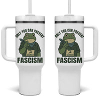 Only You Can Prevent Fascism Portland Frog Tumbler With Handle Resist Protest Forest Ranger - Wonder Print Shop