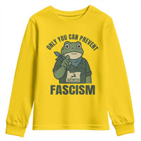 Only You Can Prevent Fascism Portland Frog Youth Sweatshirt Resist Protest Forest Ranger - Wonder Print Shop