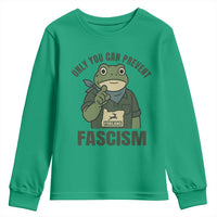 Only You Can Prevent Fascism Portland Frog Youth Sweatshirt Resist Protest Forest Ranger - Wonder Print Shop