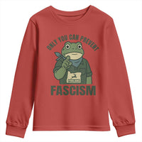 Only You Can Prevent Fascism Portland Frog Youth Sweatshirt Resist Protest Forest Ranger - Wonder Print Shop