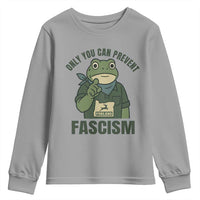 Only You Can Prevent Fascism Portland Frog Youth Sweatshirt Resist Protest Forest Ranger - Wonder Print Shop