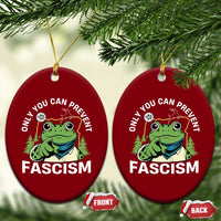 Only You Can Prevent Fascism Portland Frog Ceramic Ornament Resist Protest Scenic Edition - Wonder Print Shop