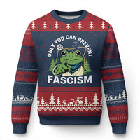 Only You Can Prevent Fascism Portland Frog Ugly Christmas Sweater Resist Protest Scenic Edition - Wonder Print Shop