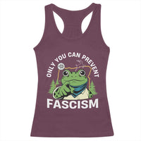 Only You Can Prevent Fascism Portland Frog Racerback Tank Top Resist Protest Scenic Edition - Wonder Print Shop
